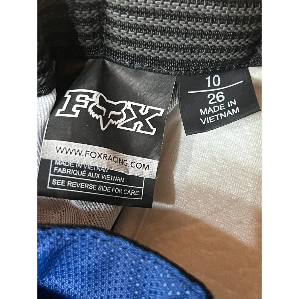 Fox Racing 180 Youth Motocross Pants Blue Black Size 10 26 Waist MX Dirt Bike